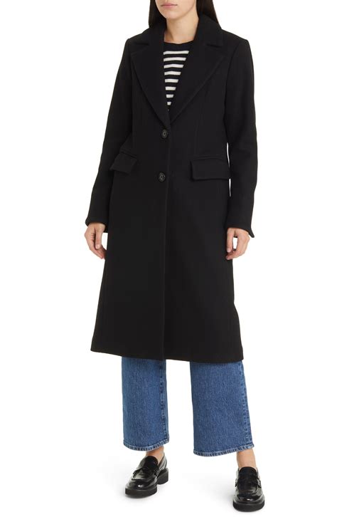 michael michael kors notch collar wool blend reefer coat|Michael Kors Women's Wool & Blend Coats .